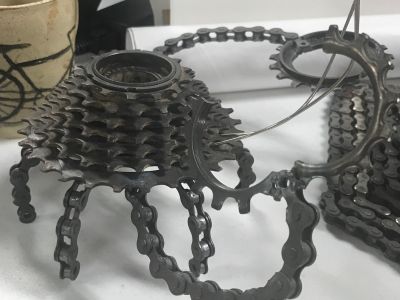 Bicycle Chain Art - Crab