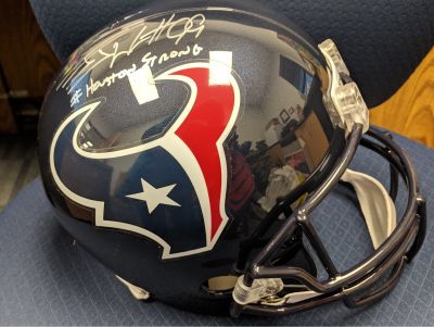 JJ Watts Authenticated 'Houston Strong' Helmet