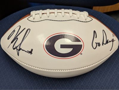 Georgia Football Kirby Smart Autographed Football