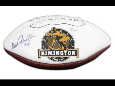 Dave Rimington Signed Football