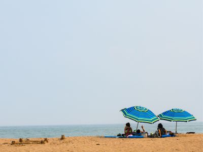 <b>A Day at the Beach</b> <br />Towels, Book, Subway Gift card