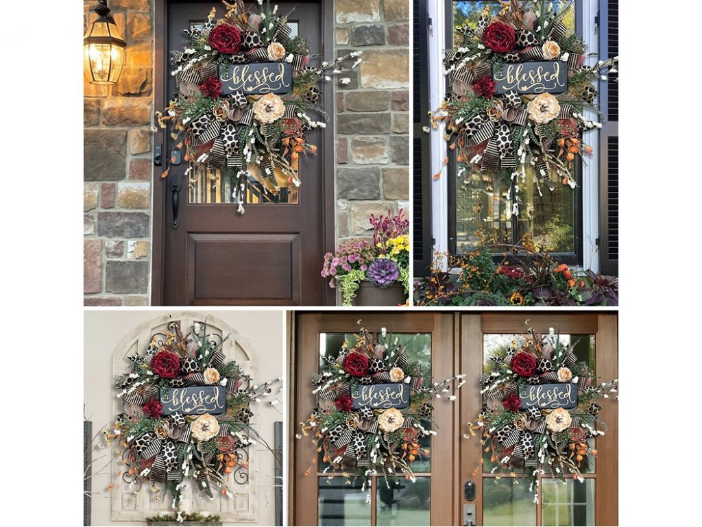 Fall Cheetah Wreath - Year Round Wreath