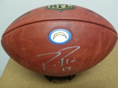 LA Chargers Autographed Philip Rivers Football