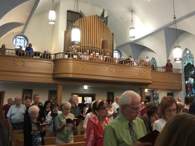 Reserved Pew for Easter at St. Mary's