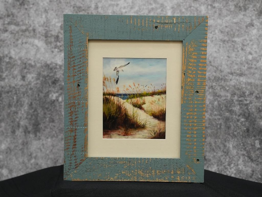 Framed Beach Scene