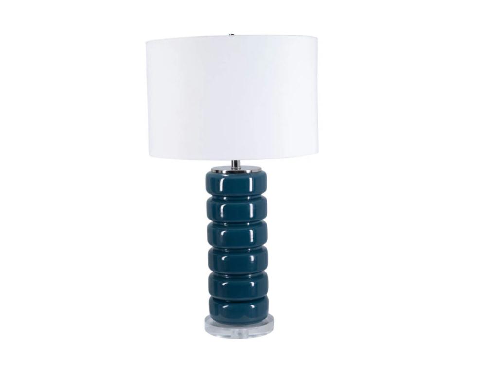 Joelle Blue Glass Lamp