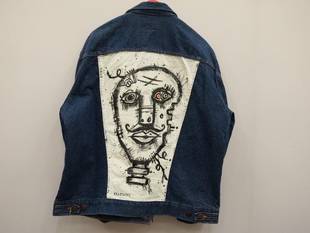 Hand Painted Vintage '70s Jacket by Michael Krajewsk...