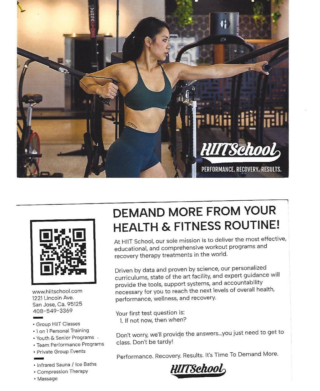 HIIT School - one month membership and basket of swag with Starbucks cups