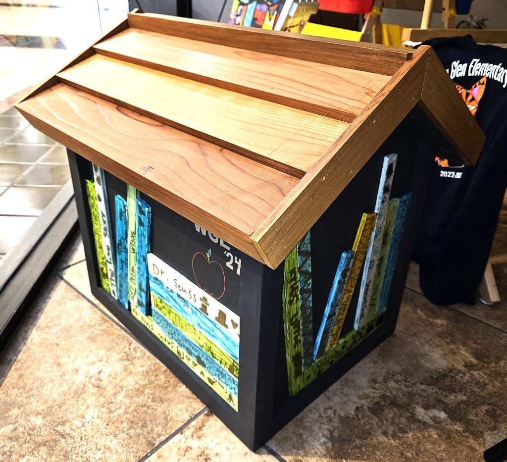 Classroom Art - Maestra Ayala’s student made Little Free Library