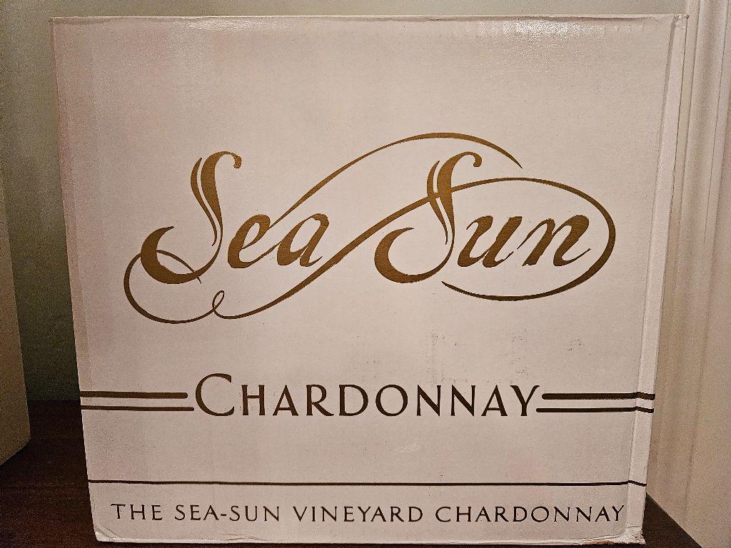 A case of Sea Sun 2021 Chardonnay donated by Joseph George Wines