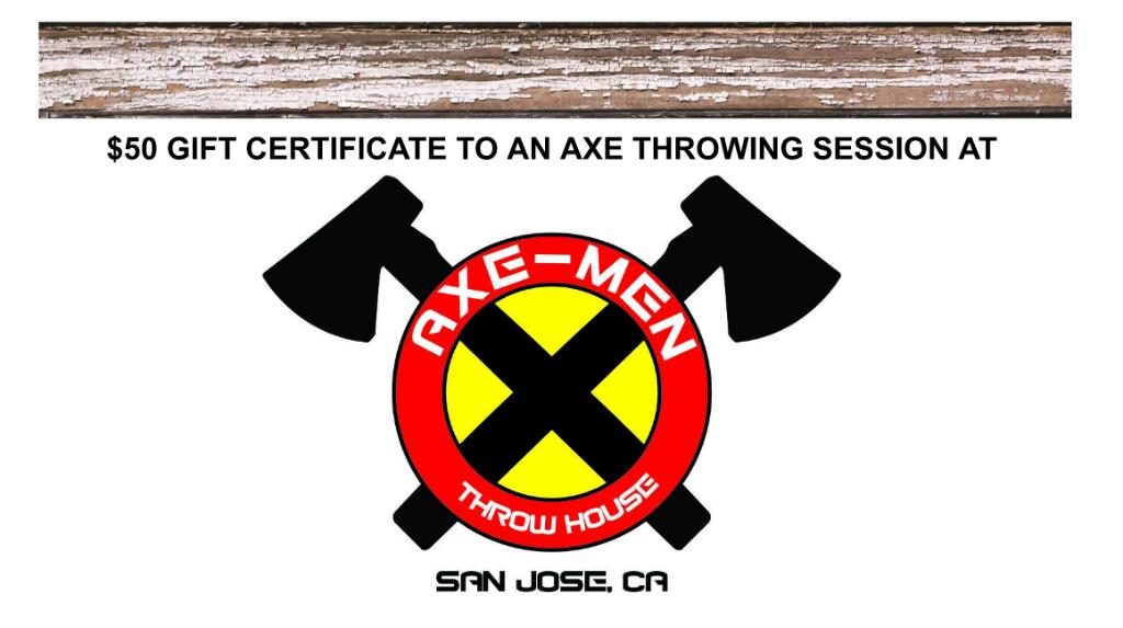 Axe-Men Throw House - $50 gift certificate