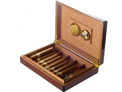 Bass Wood Humidor PLUS Premium 10 Cigars