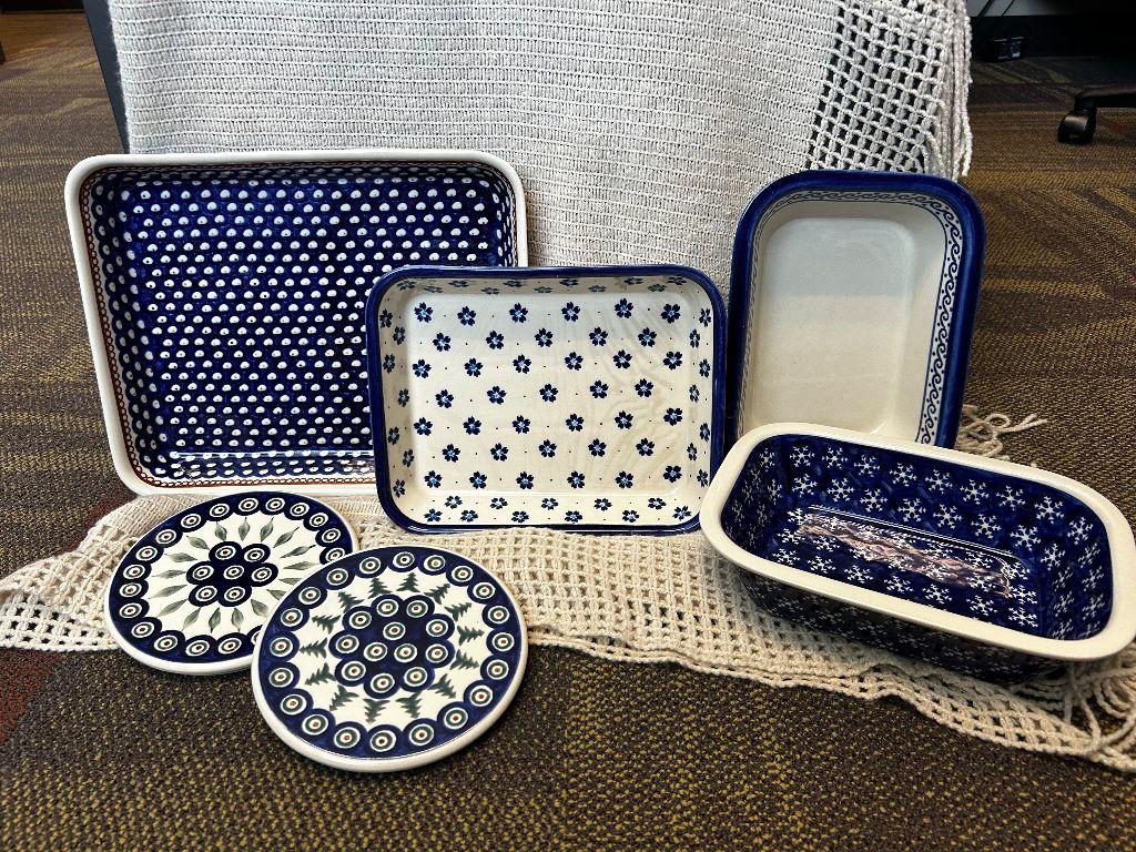 Polish Pottery Baking Dishes