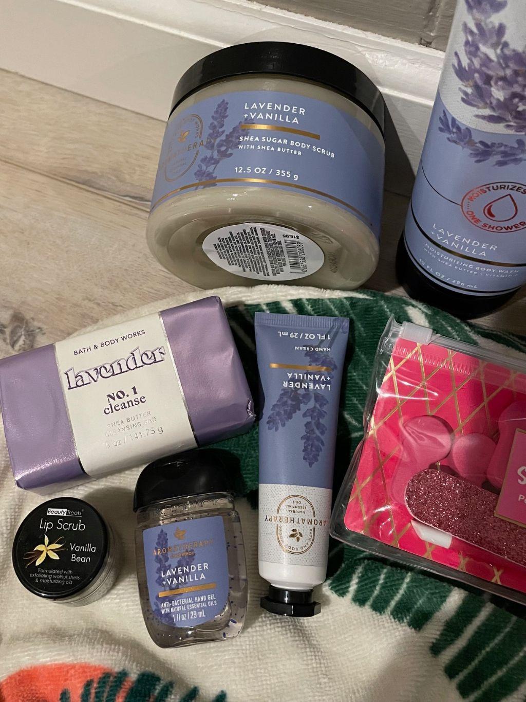 Lavender Vanilla Spa Basket