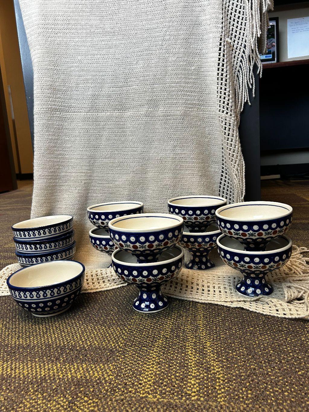 Polish Pottery Bowl Set