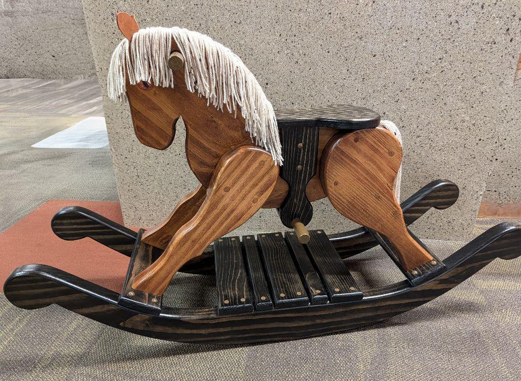 Wood Rocking Horse