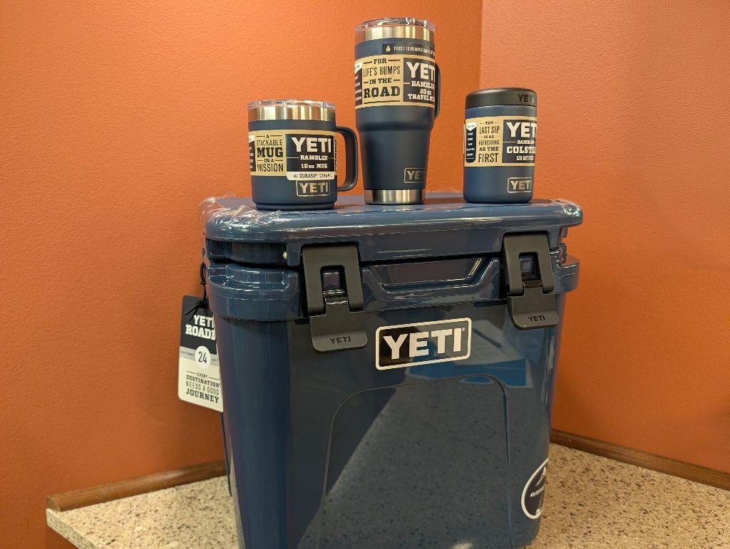 Yeti Cups and Cooler set