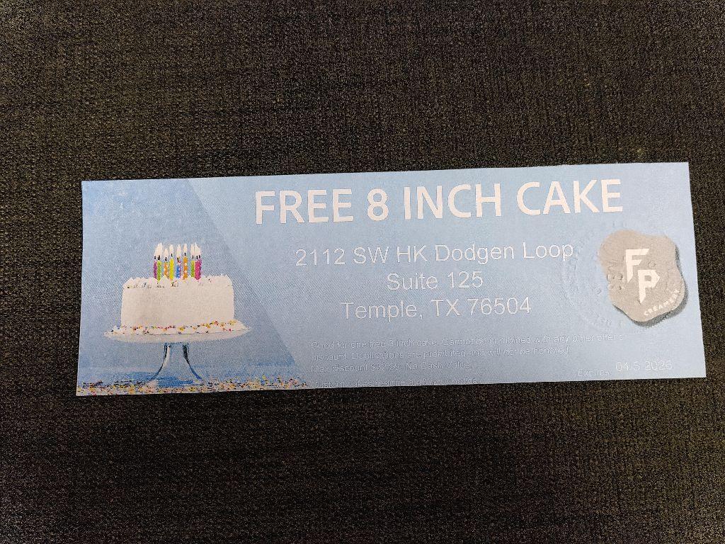 8'' Freezing Point Ice Cream Cake