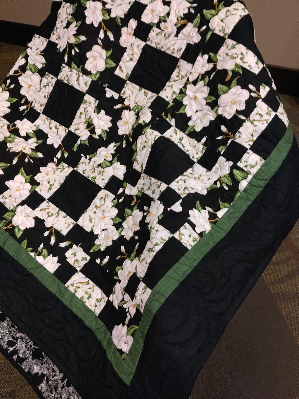 Handmade Magnolia Reversible Quilt