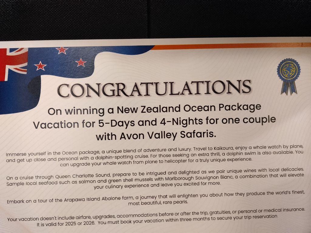 New Zealand OCEAN Package