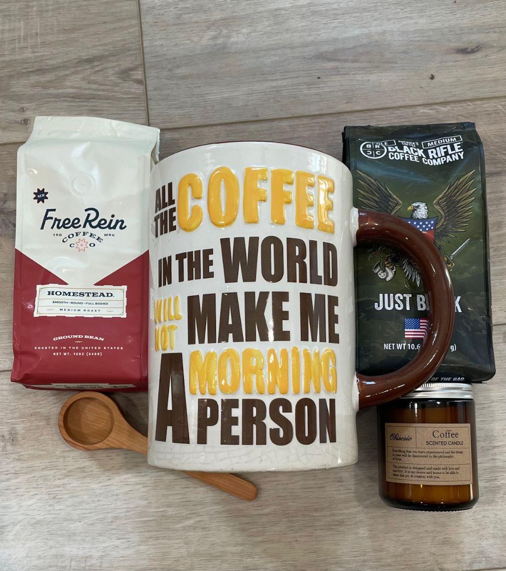 Coffee Lover's Mega Mug Basket