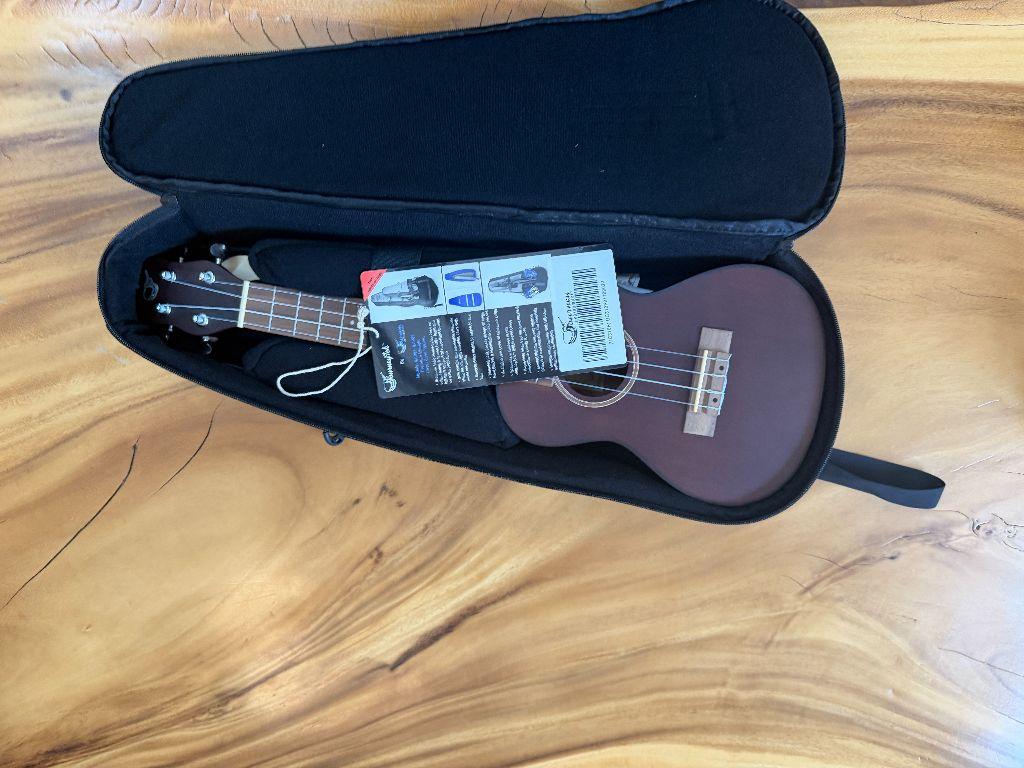 Top 2 Bidders: African Mahogany Ukulele with Case