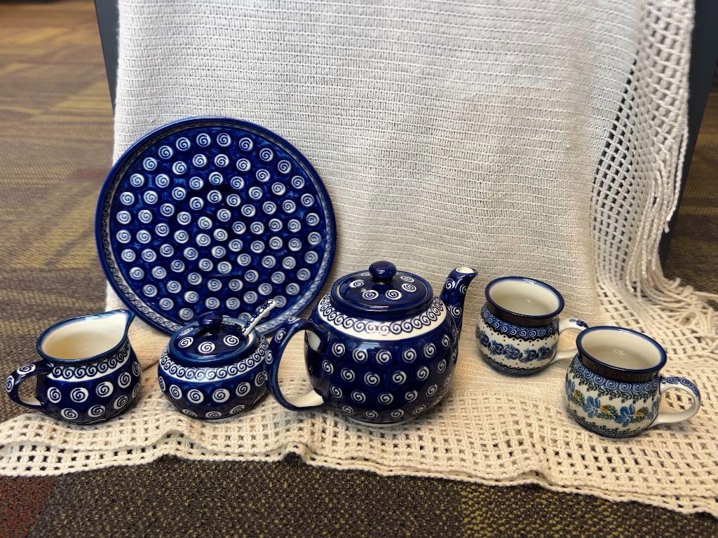 Polish Pottery Tea Set