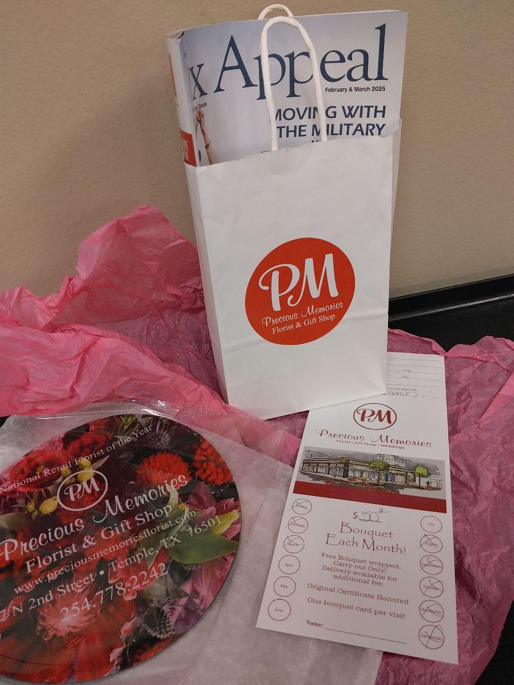 Precious Memories 4 Free Bouquet's wrapped