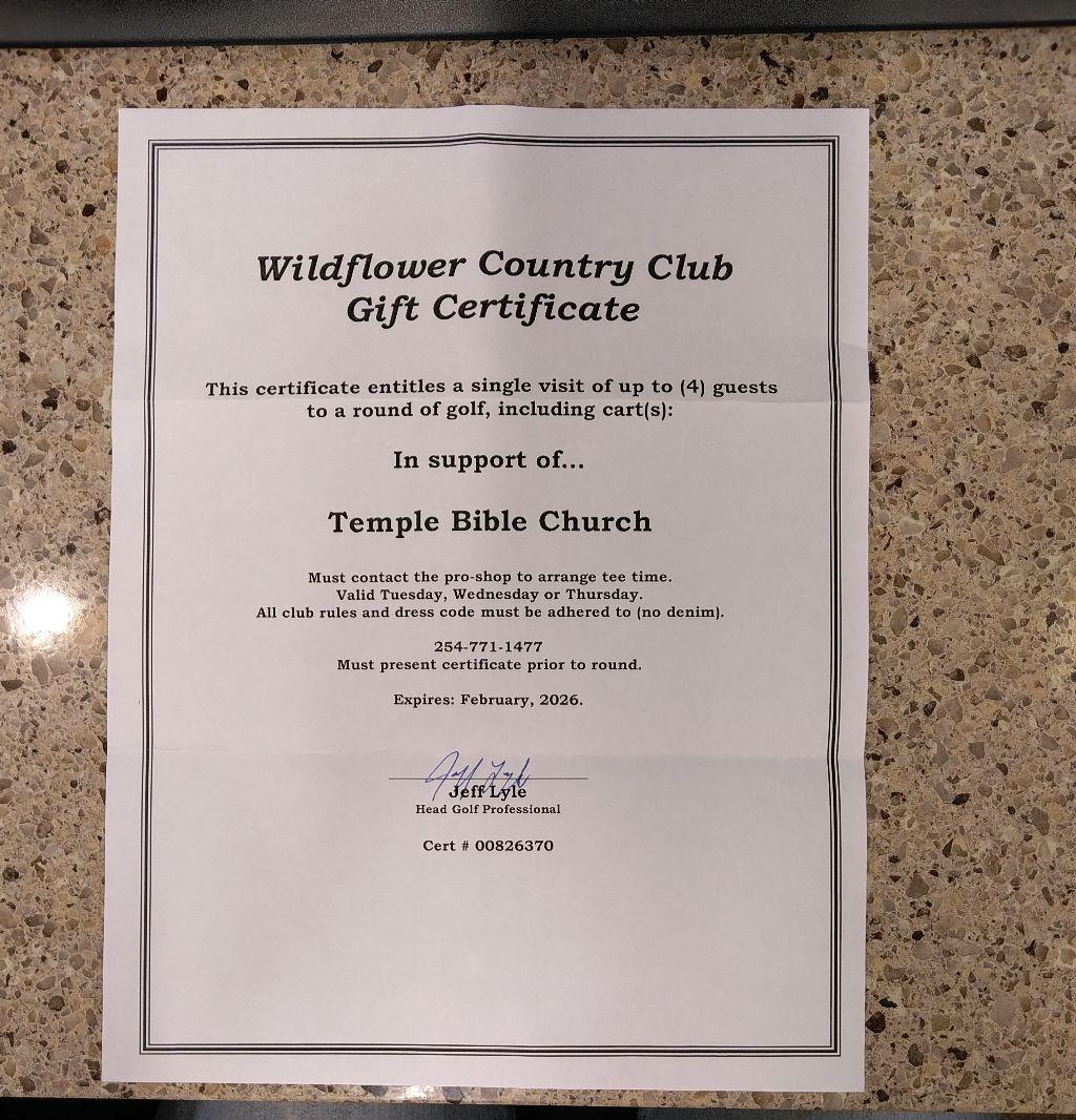 Wildflower Country Club Golf for 4