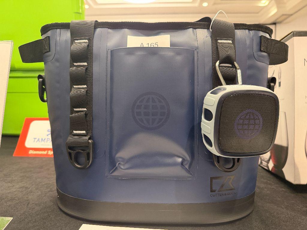 Cutter and Buck 18 Can Cooler Tote Bag with Waterpro...