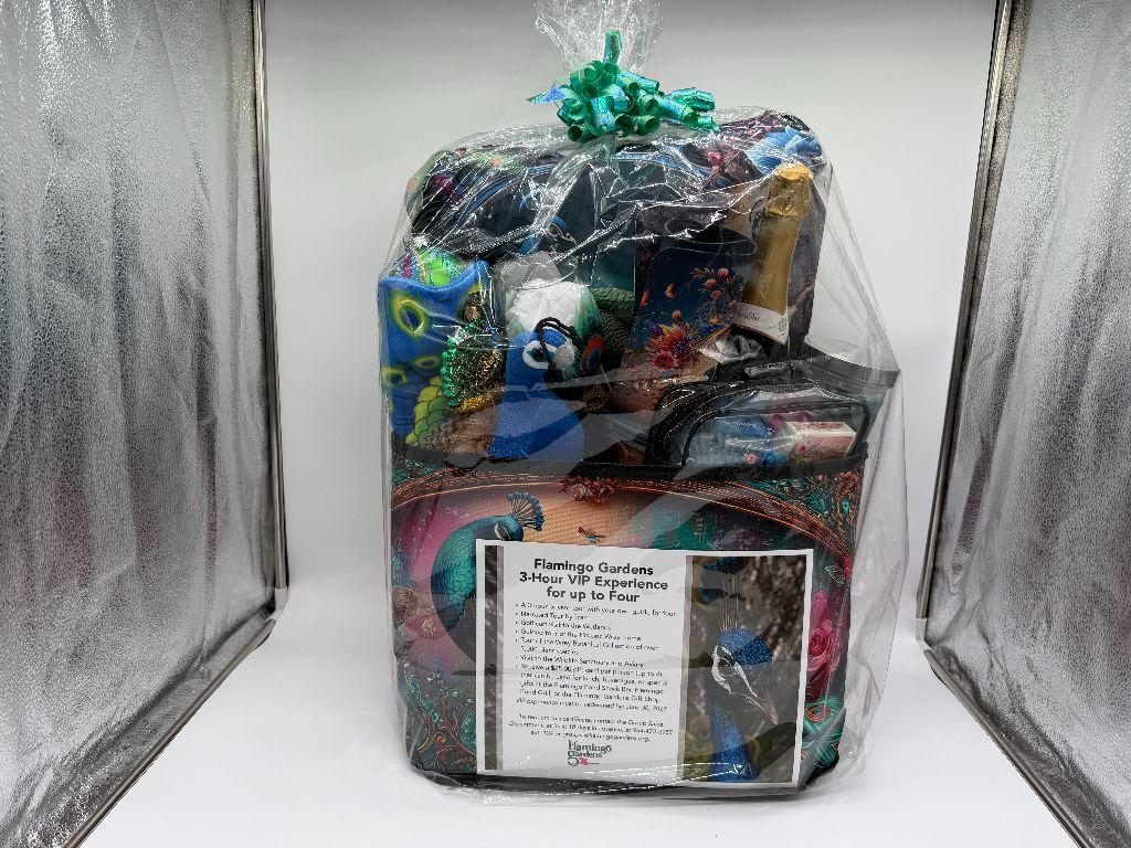 Bold and Beautiful Flamingo Gardens Gift Basket