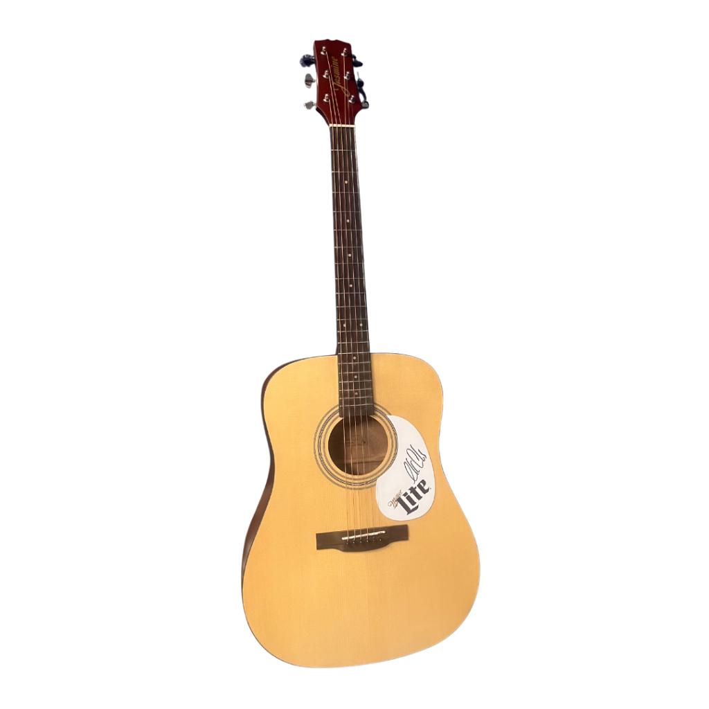 Miller Lite Guitar Signed by Country Star Luke Combs