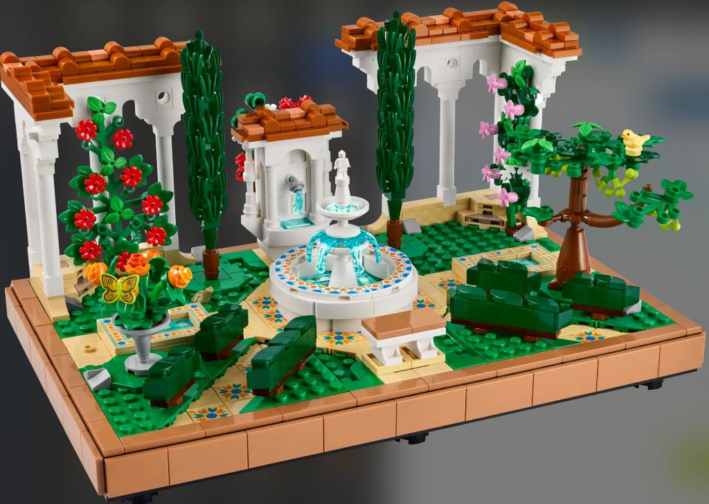LEGO Fountain Garden