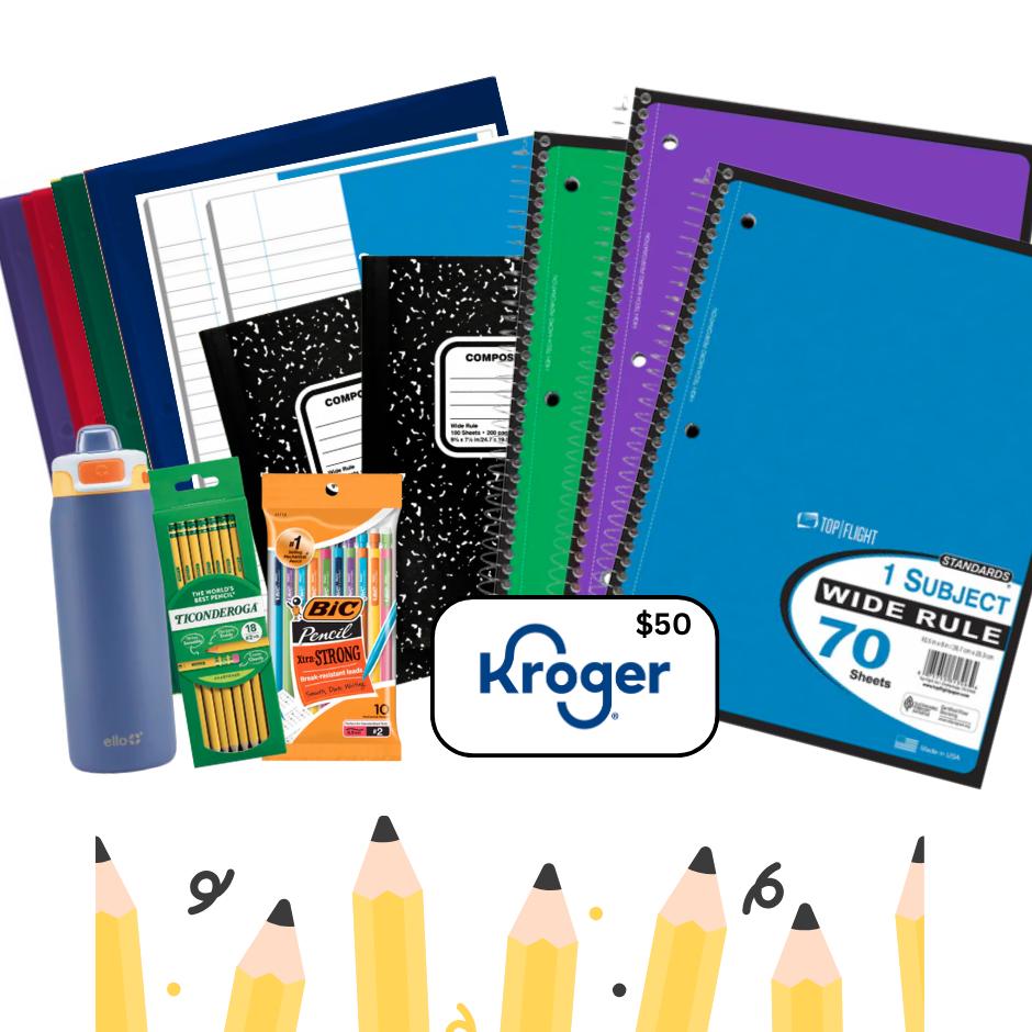 Back to School Bundle with $50 Kroger Gfit Card