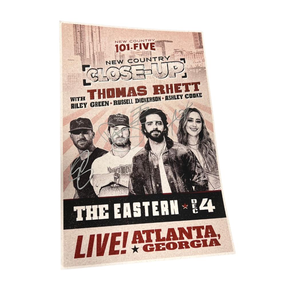 Signed Thomas Rhett/Riley Green & Friends poster