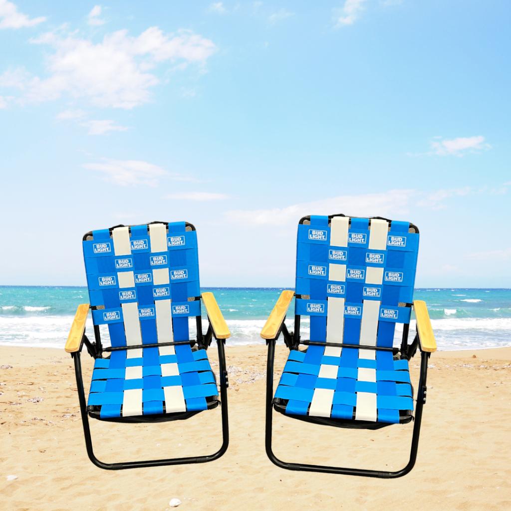 (2) Bud Light Cooler Chair