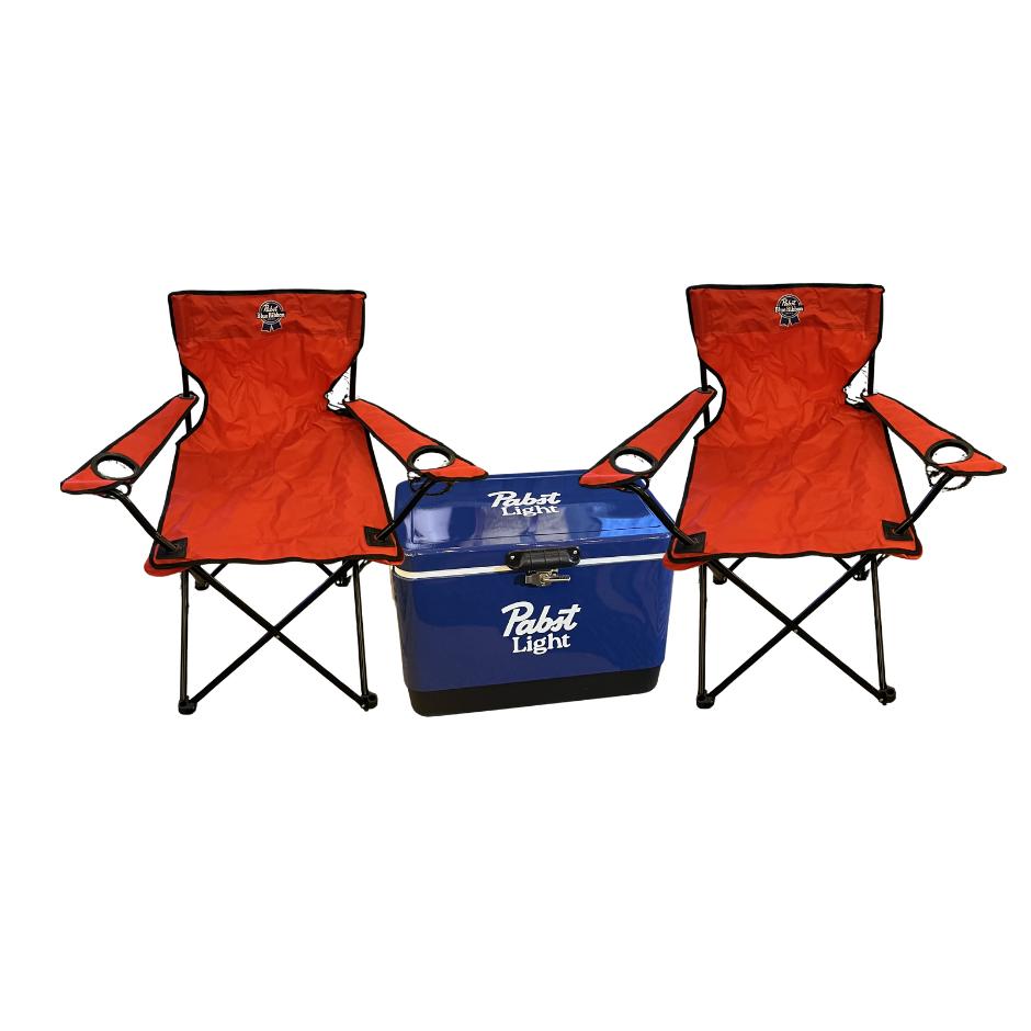 Pabst Brewing Cooler & Chair Bundle