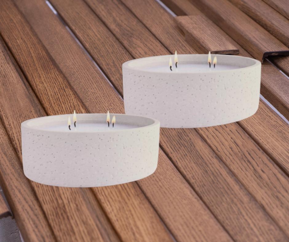 Outdoor Citronella Candle Set - 25oz