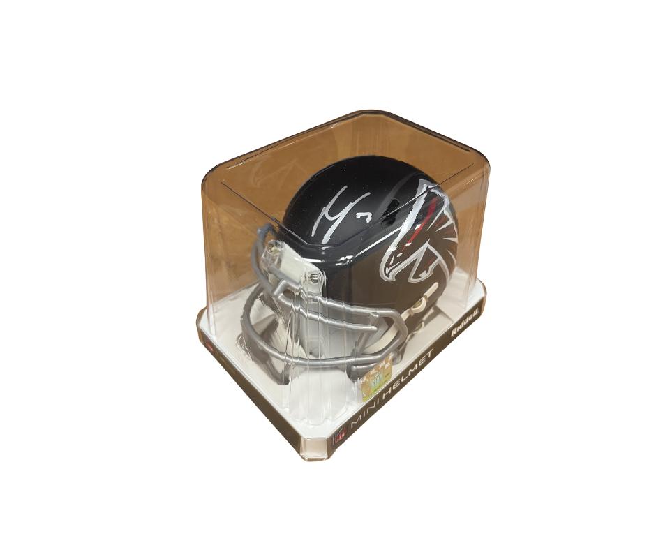 Falcons Bijan Robinson Signed Mini Helmet