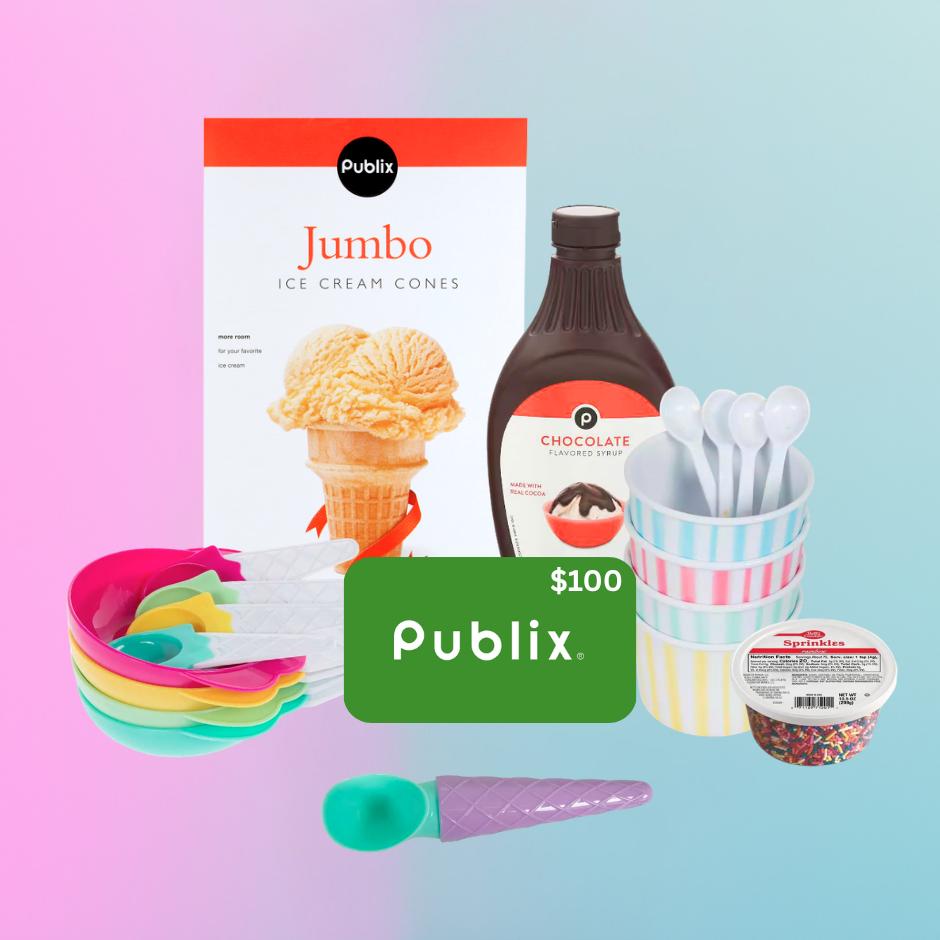 Ice Cream Party with $100 Publix Gift Card