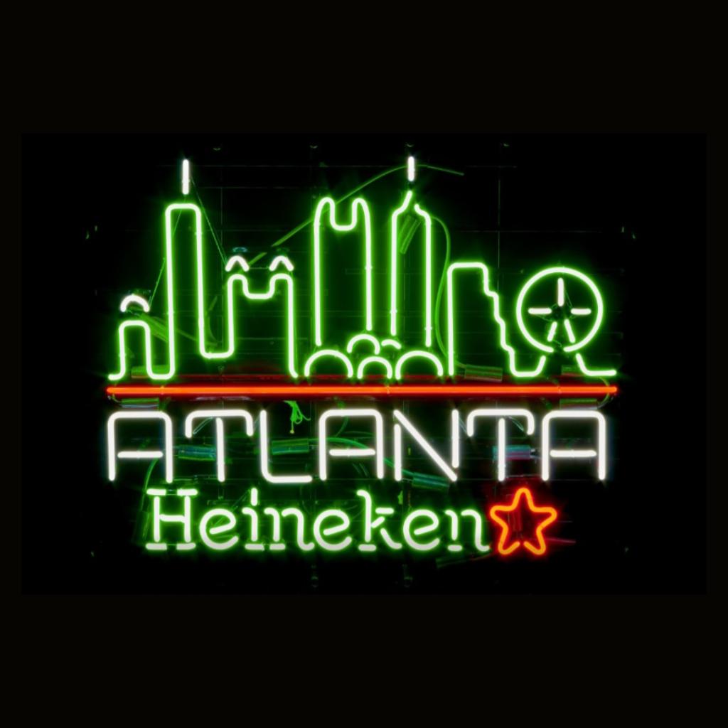 Heineken Atlanta Skyline Neon Sign