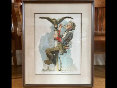 Gilding the Eagle Norman Rockwell Signed Limited Ed