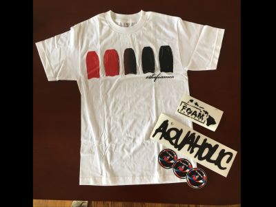The Foam Company Shirt and Stickers
