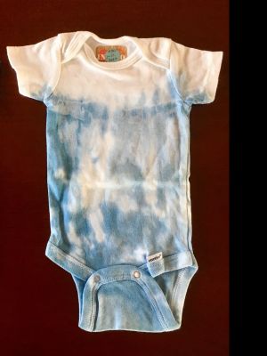 Maui Tide Indigo Onesie - White/Blue