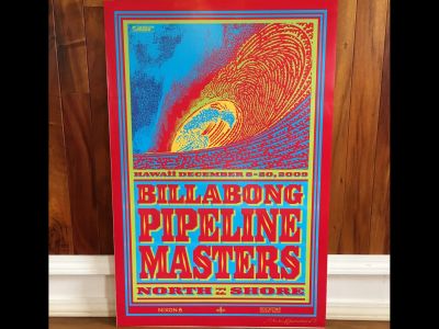 24x36 Surfing Poster Billabong Pipeline Masters