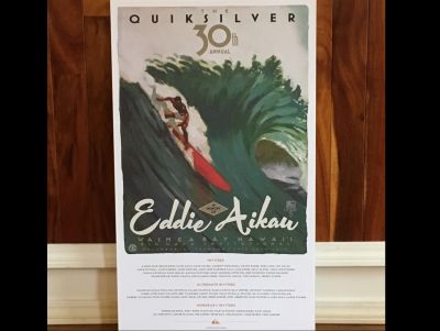 18x30 Surfing Poster Quiksilver Eddie Aikau 30th Annual