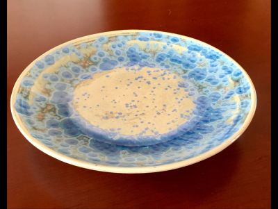 Decorative Plate Blue and Green Design