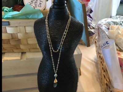 Labradorite and Tahitian Pearl Necklace