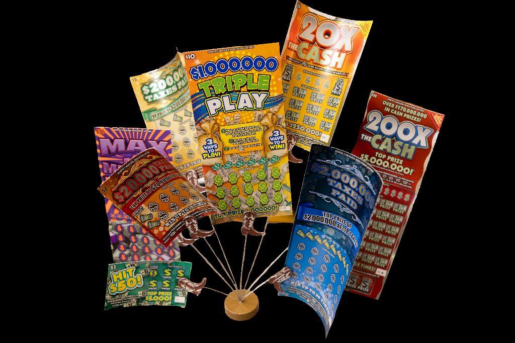 Money Tree with Lottery Tickets