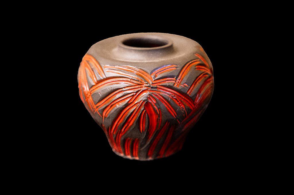 Fiery Handmade Pot